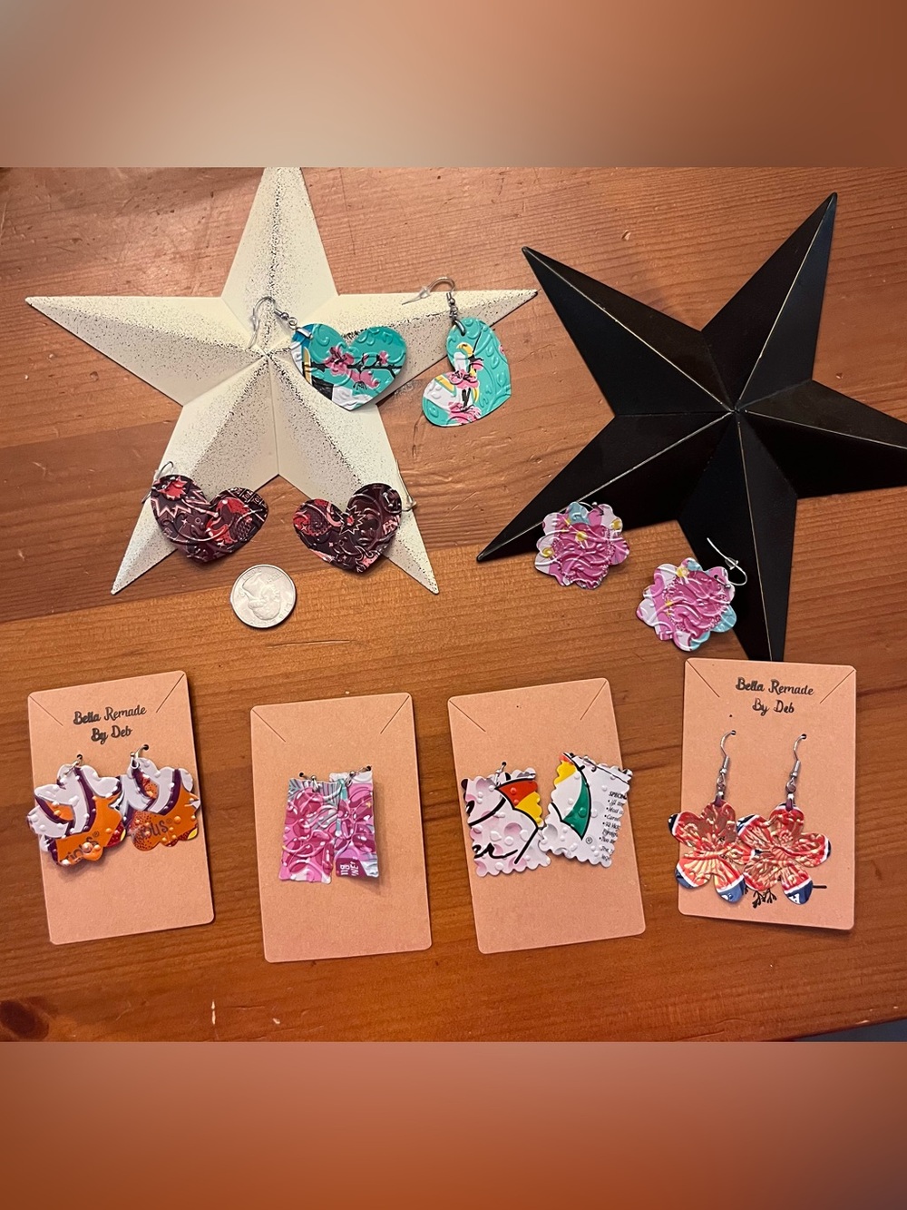 Handmade unique up cycled earrings